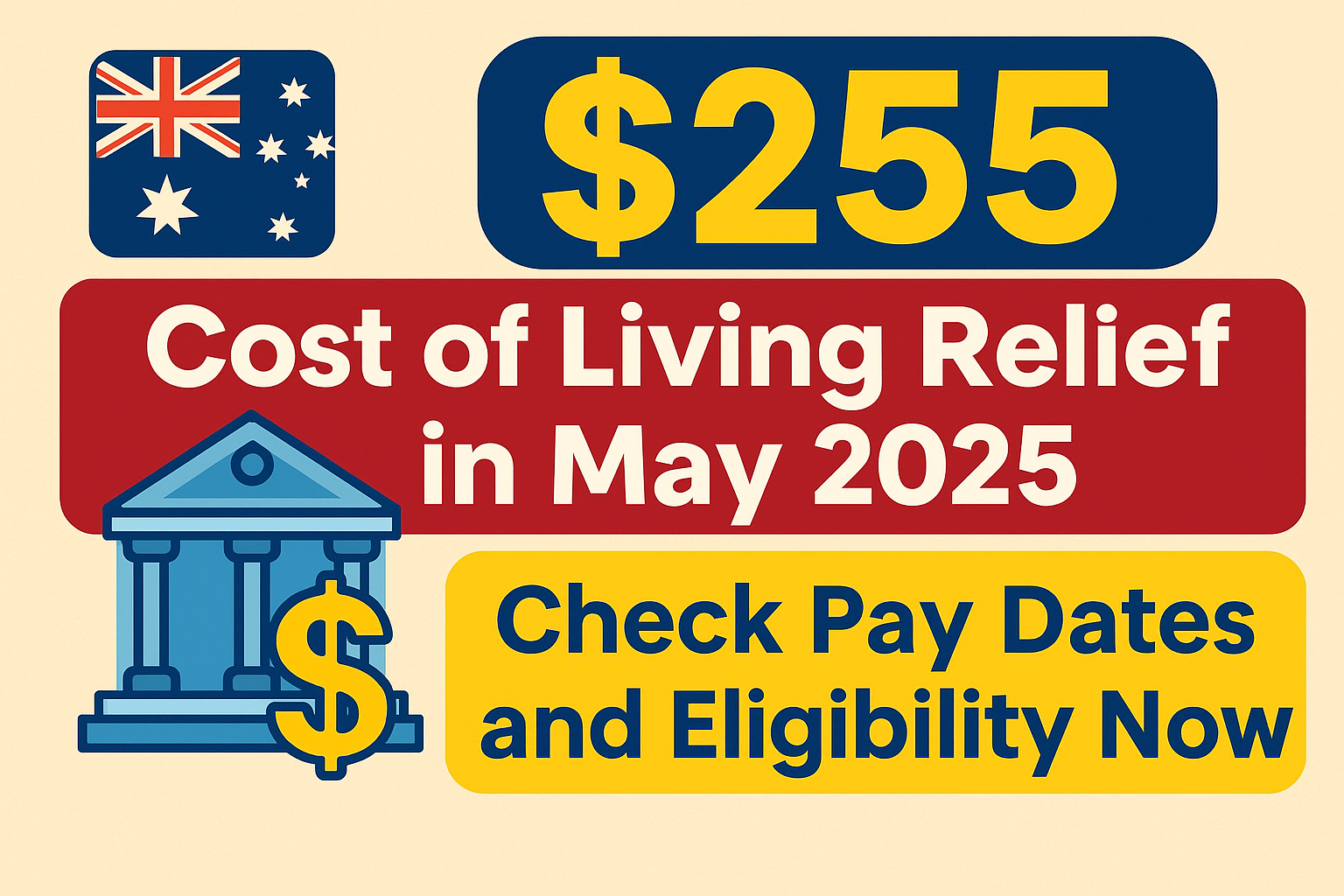 $255 Cost of Living Relief in May 2025