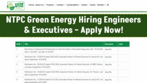 NTPC Green Energy Recruitment