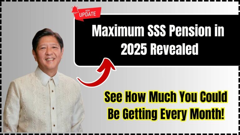 Maximum SSS Pension in 2025 Revealed — See How Much You Could Be Getting Every Month!